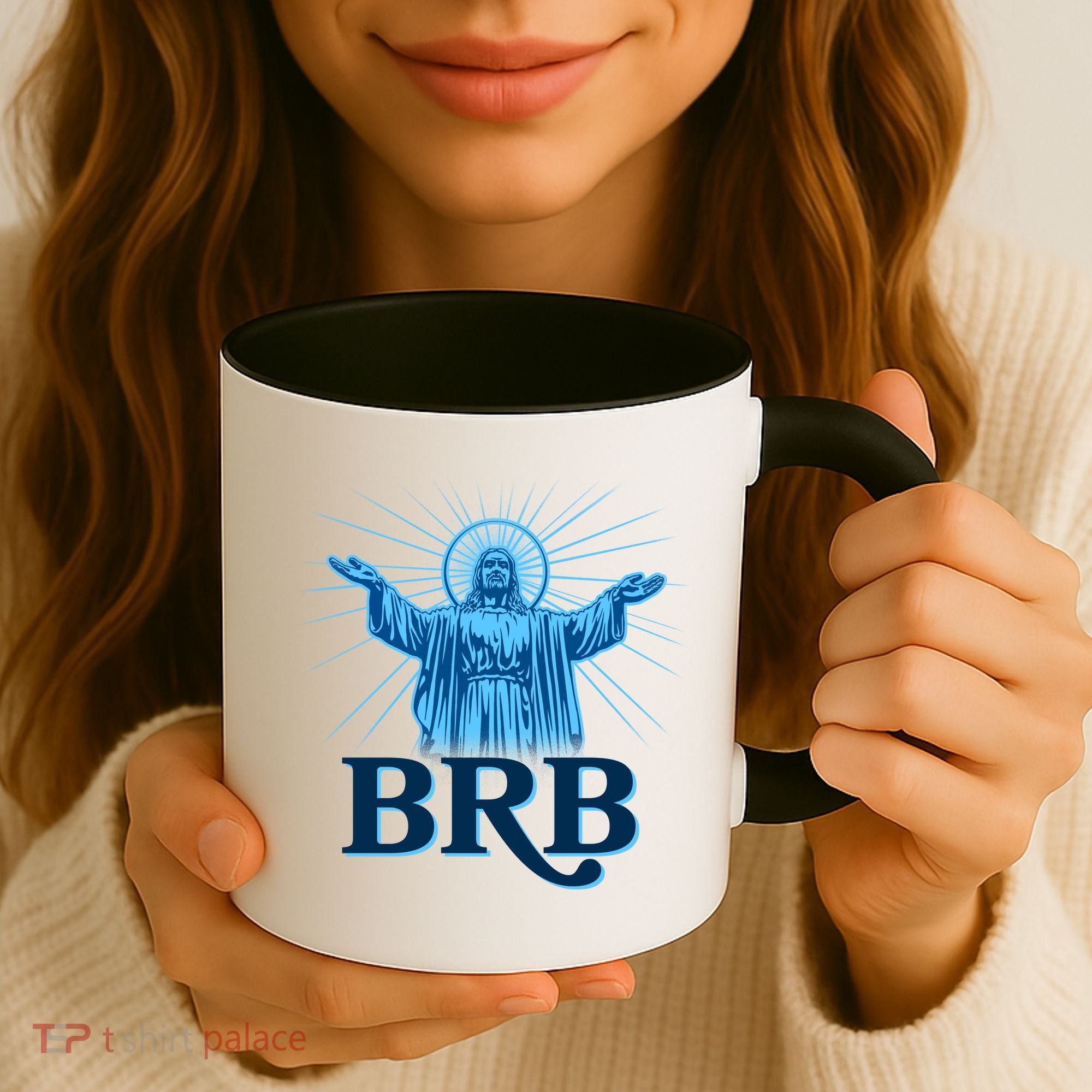 Funny Easter Jesus BRB Be Right Back Coffee Mug