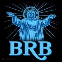 Funny Easter Jesus BRB Be Right Back Polo thumb 3