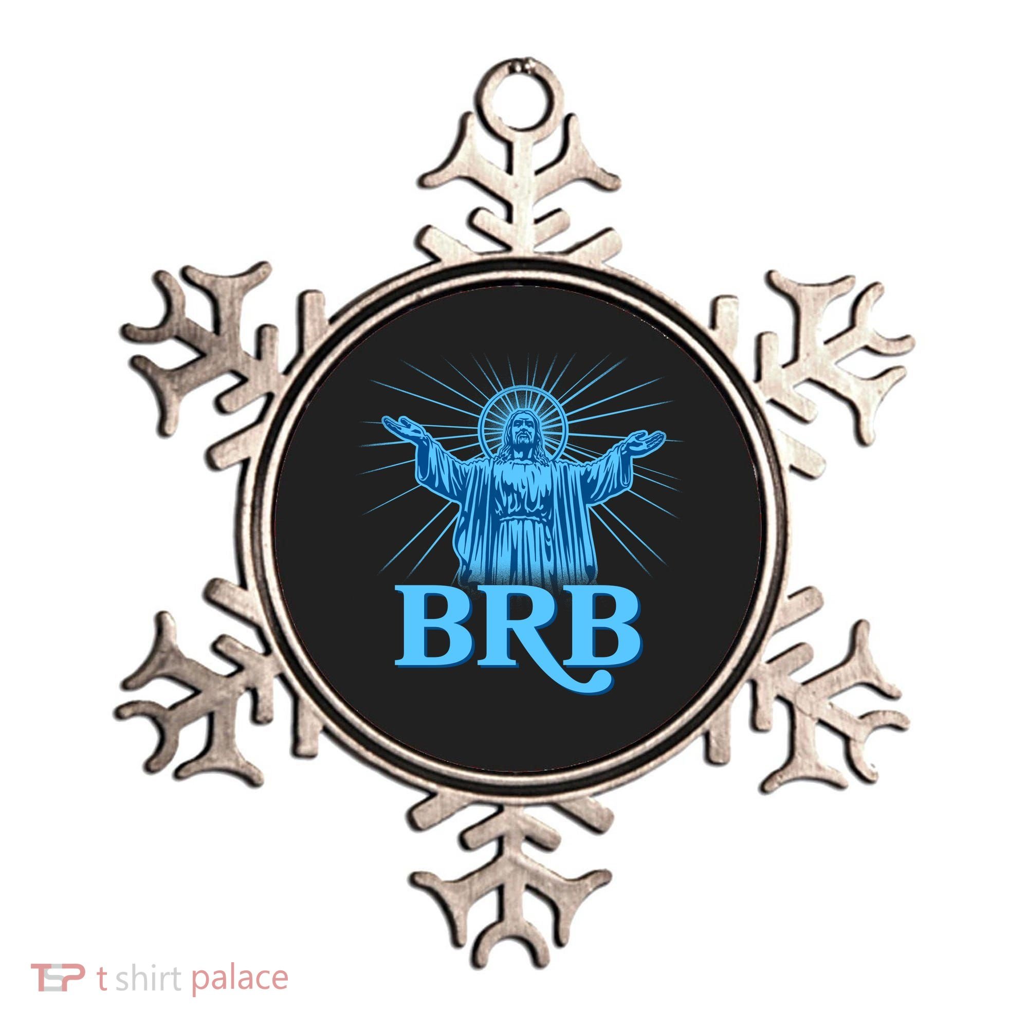 Funny Easter Jesus BRB Be Right Back Ornament
