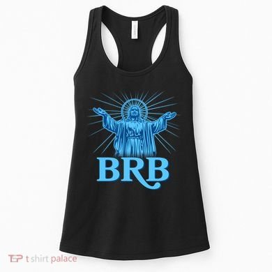 Funny Easter Jesus BRB Be Right Back Women's Tank Top