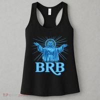 Funny Easter Jesus BRB Be Right Back Women's Tank Top thumb 3