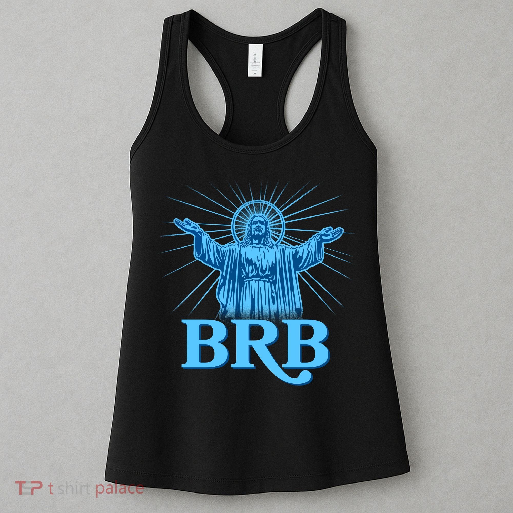Funny Easter Jesus BRB Be Right Back Women's Tank Top