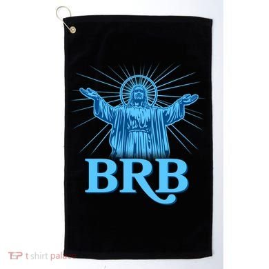 Funny Easter Jesus BRB Be Right Back Golf Towel