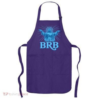 Funny Easter Jesus BRB Be Right Back Apron