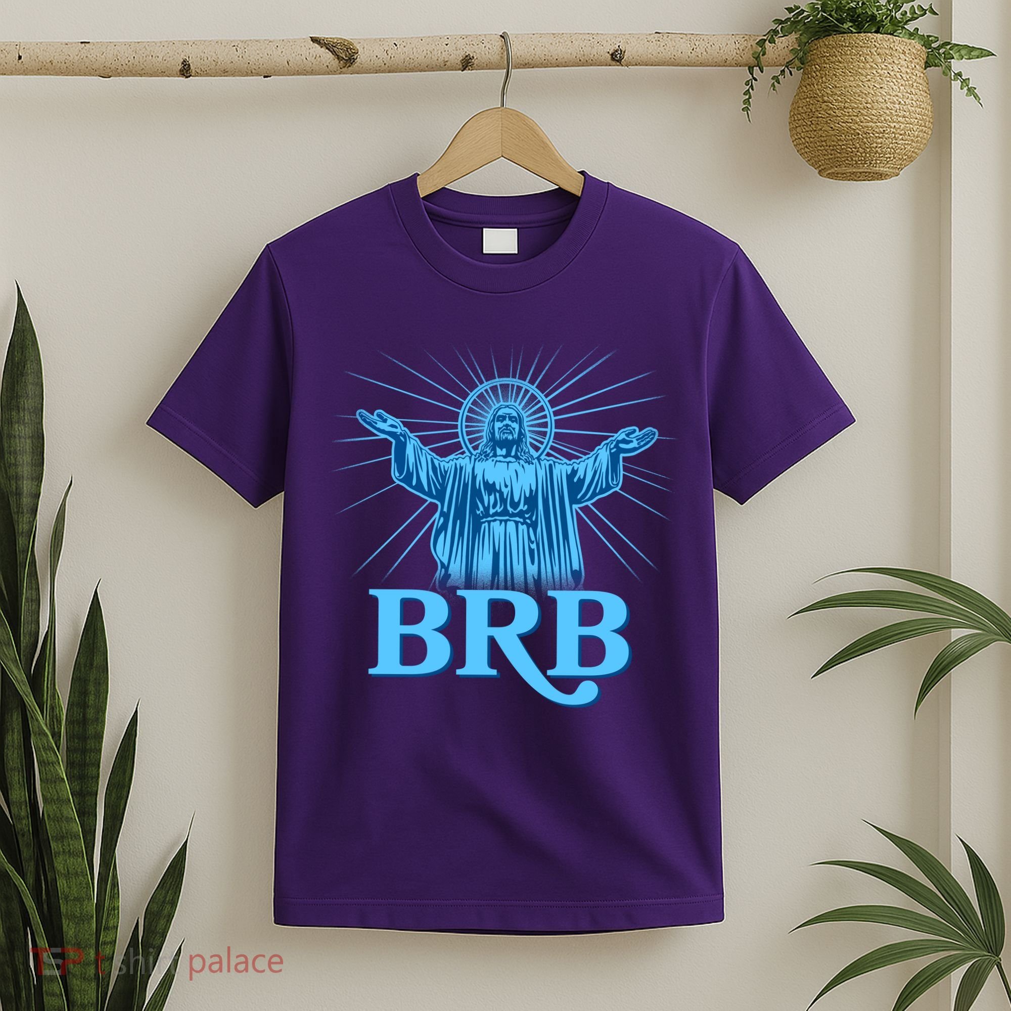 Funny Easter Jesus BRB Be Right Back T-Shirt
