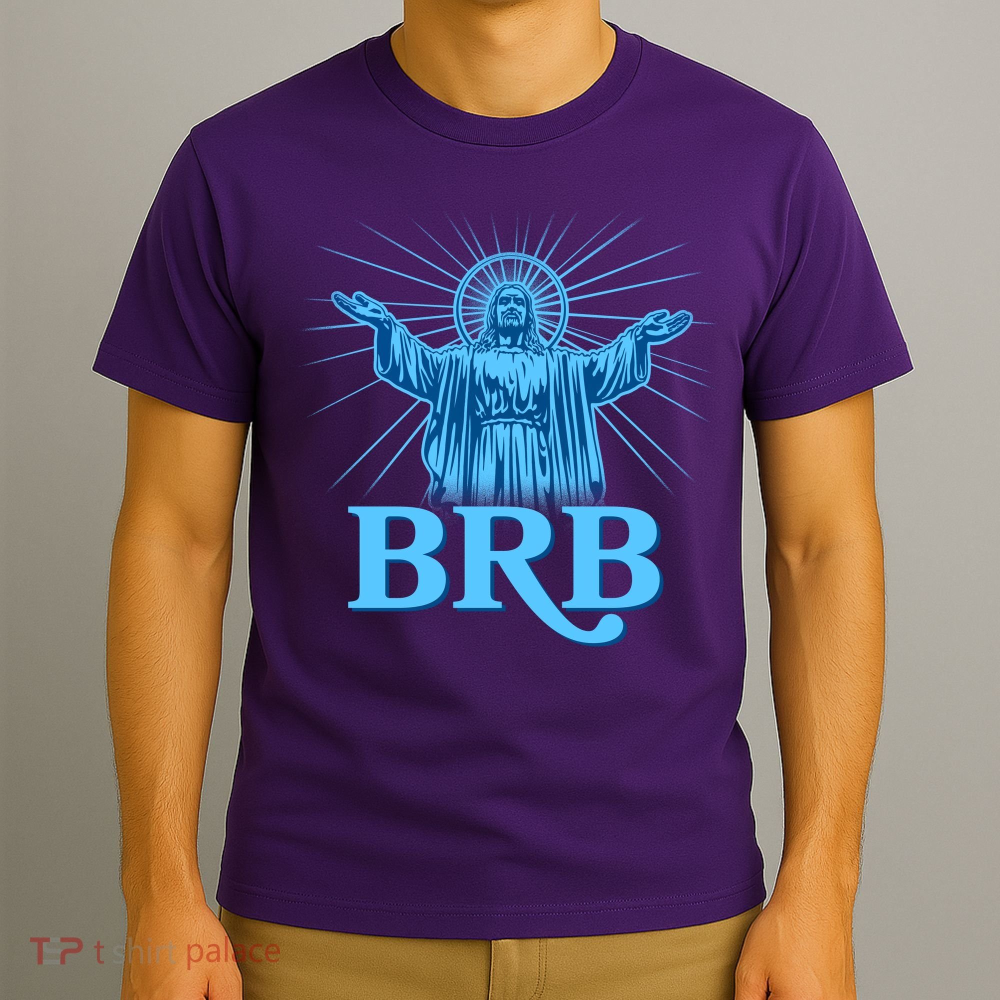 Funny Easter Jesus BRB Be Right Back T-Shirt