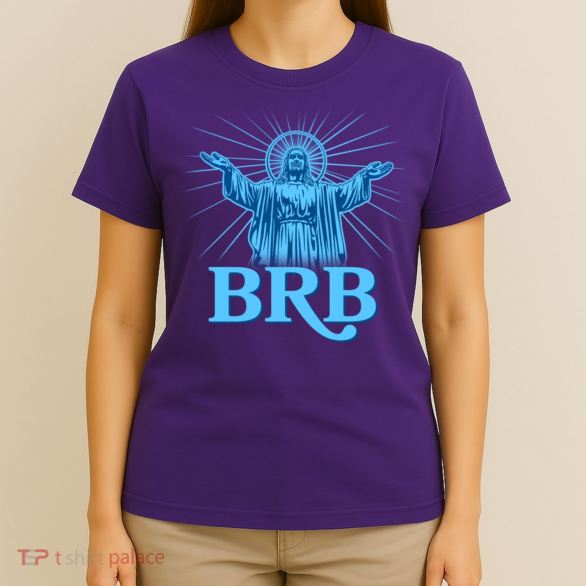 Funny Easter Jesus BRB Be Right Back T-Shirt