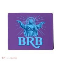 Funny Easter Jesus BRB Be Right Back Mousepad thumb 0