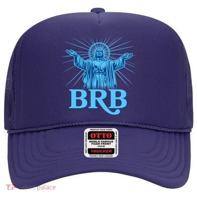 Funny Easter Jesus BRB Be Right Back Hat