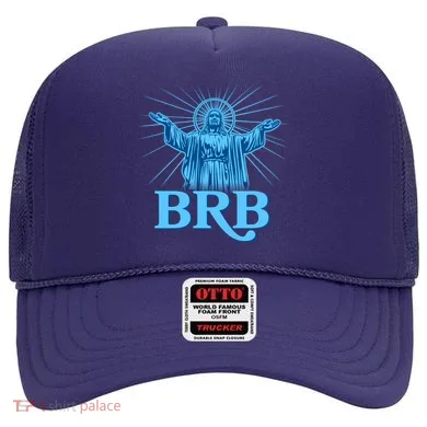 Funny Easter Jesus BRB Be Right Back Hat