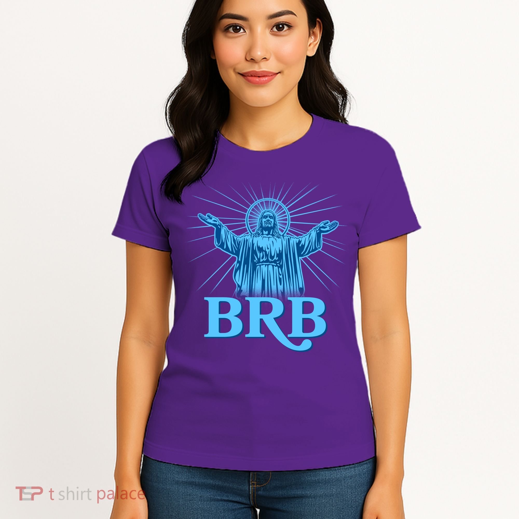 Funny Easter Jesus BRB Be Right Back Women's T-Shirt