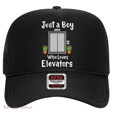 Funny Elevator Just A Boy Who Loves Elevators Hat