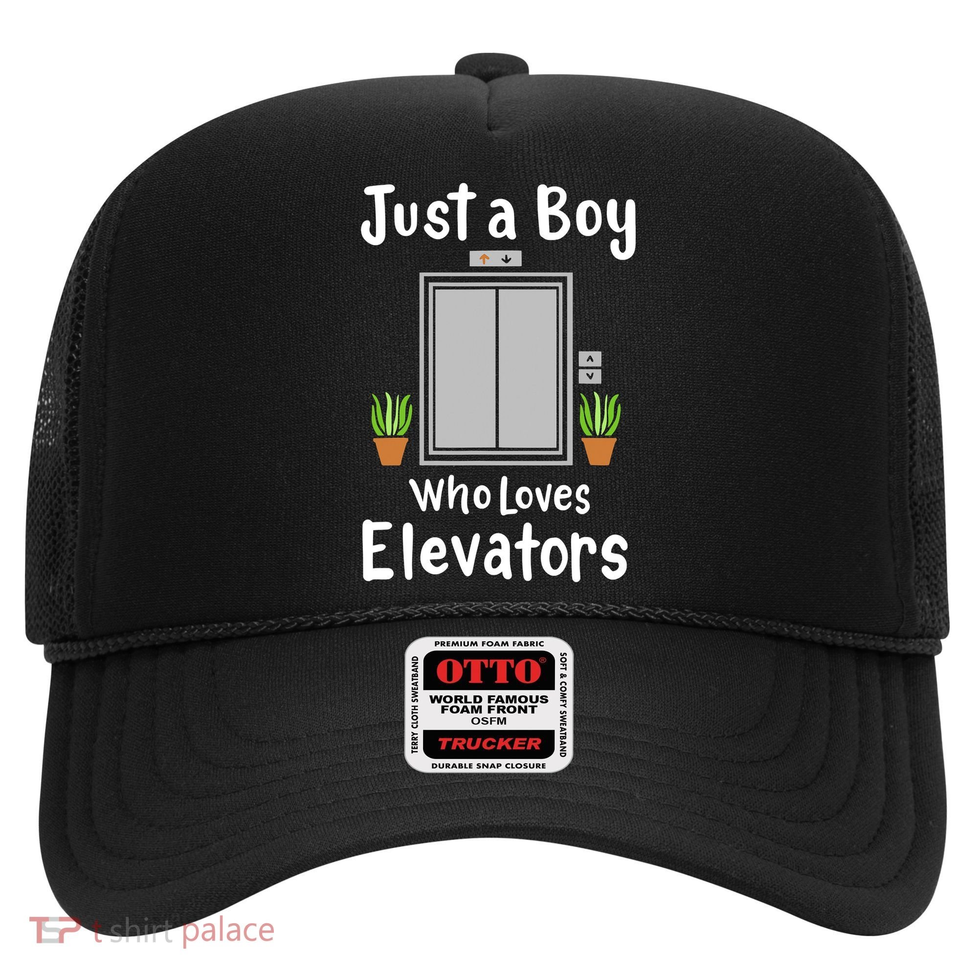 Funny Elevator Just A Boy Who Loves Elevators Hat