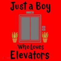 Funny Elevator Just A Boy Who Loves Elevators Santa Hat thumb 1