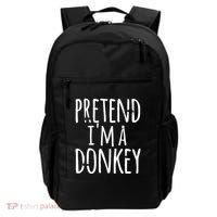 Funny Easy Lazy Halloween PRETEND IM A DONKEY Costume Backpack thumb 0