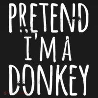 Funny Easy Lazy Halloween PRETEND IM A DONKEY Costume Women's Hoodie thumb 2