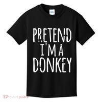 Funny Easy Lazy Halloween PRETEND IM A DONKEY Costume Kids T-Shirt thumb 0