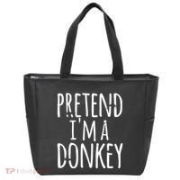 Funny Easy Lazy Halloween PRETEND IM A DONKEY Costume Tote Bag thumb 0