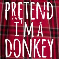 Funny Easy Lazy Halloween PRETEND IM A DONKEY Costume Men's Flannel Plaid Pajama Pants thumb 2