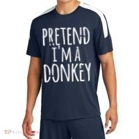 Funny Easy Lazy Halloween PRETEND IM A DONKEY Costume Sport-Tek Competitor United Soccer Jersey thumb 0
