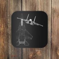 F15 Eagle Line Art Military Jet Fighter Coaster thumb 0
