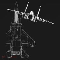 F15 Eagle Line Art Military Jet Fighter Women's Long Sleeve Shirt thumb 2