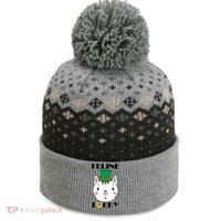 Feline Lucky Cat St Patricks Day The Baniff Cuffed Pom Beanie thumb 0