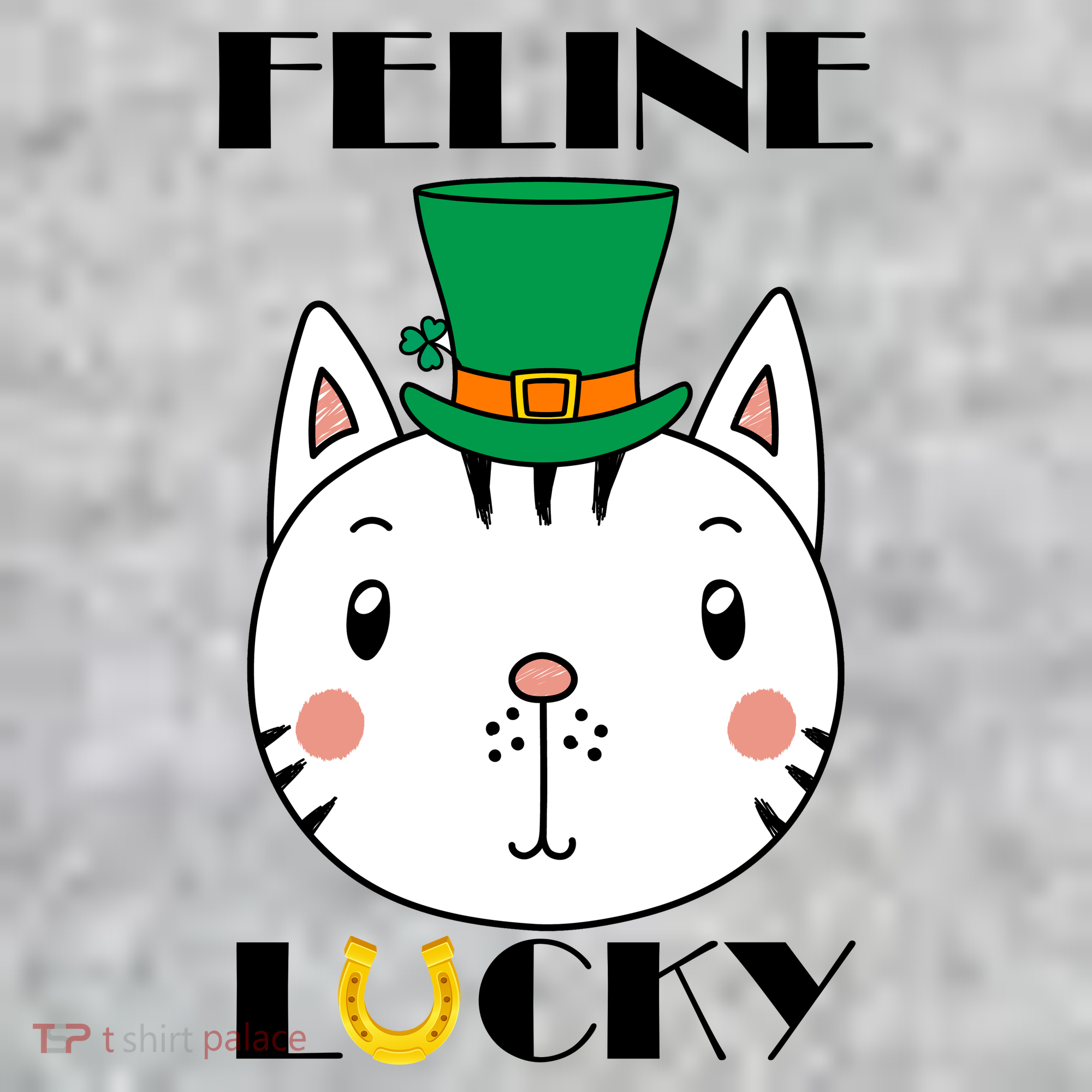 Feline Lucky Cat St Patricks Day The Baniff Cuffed Pom Beanie