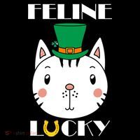 Feline Lucky Cat St Patricks Day Apron thumb 3