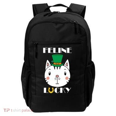 Feline Lucky Cat St Patricks Day Backpack