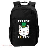 Feline Lucky Cat St Patricks Day Backpack thumb 0