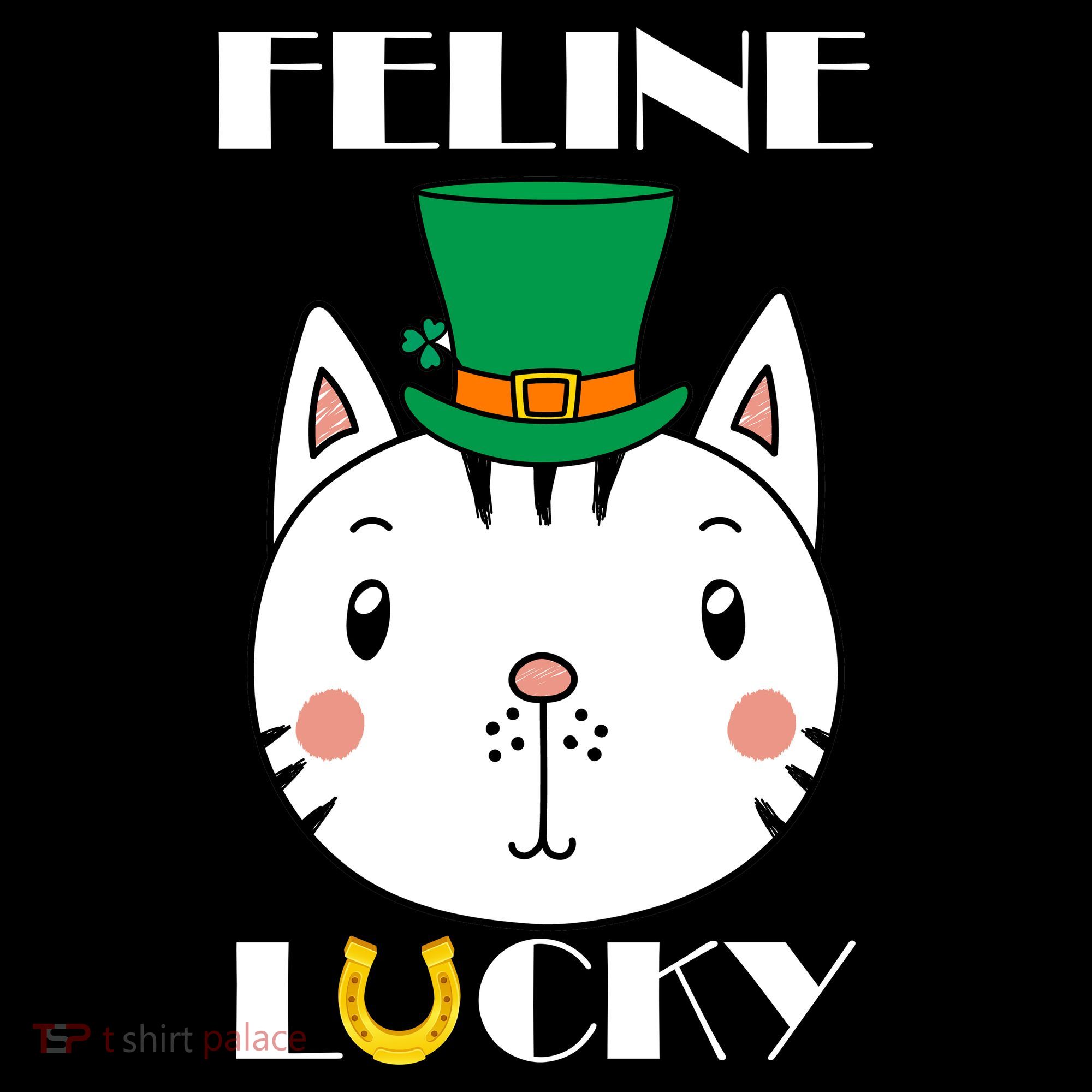 Feline Lucky Cat St Patricks Day Backpack