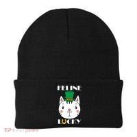 Feline Lucky Cat St Patricks Day Beanie thumb 0