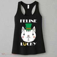 Feline Lucky Cat St Patricks Day Women's Tank Top thumb 3