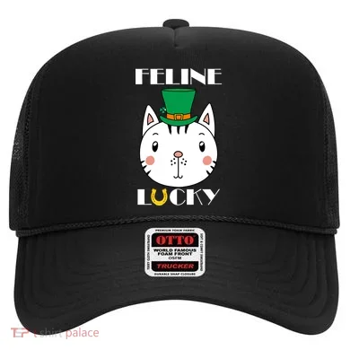 Feline Lucky Cat St Patricks Day Hat