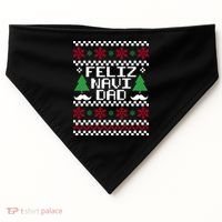 Feliz Navi DAD Ugly Christmas USA-Made Doggie Bandana thumb 0