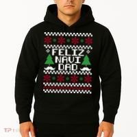 Feliz Navi DAD Ugly Christmas Hoodie thumb 2