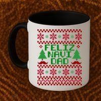 Feliz Navi DAD Ugly Christmas Coffee Mug thumb 2