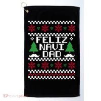 Feliz Navi DAD Ugly Christmas Golf Towel thumb 0