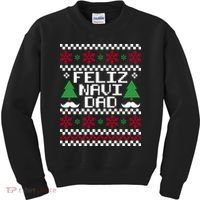 Feliz Navi DAD Ugly Christmas Kids Sweatshirt thumb 0