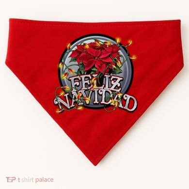 Feliz Navidad USA-Made Doggie Bandana