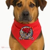 Feliz Navidad USA-Made Doggie Bandana thumb 1