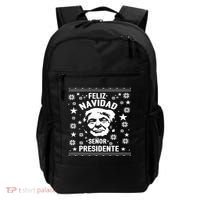 Feliz Navidad Senor President Donald Trump Backpack thumb 0