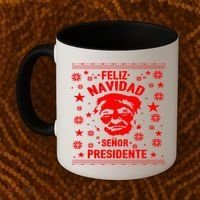 Feliz Navidad Senor President Donald Trump Coffee Mug thumb 2