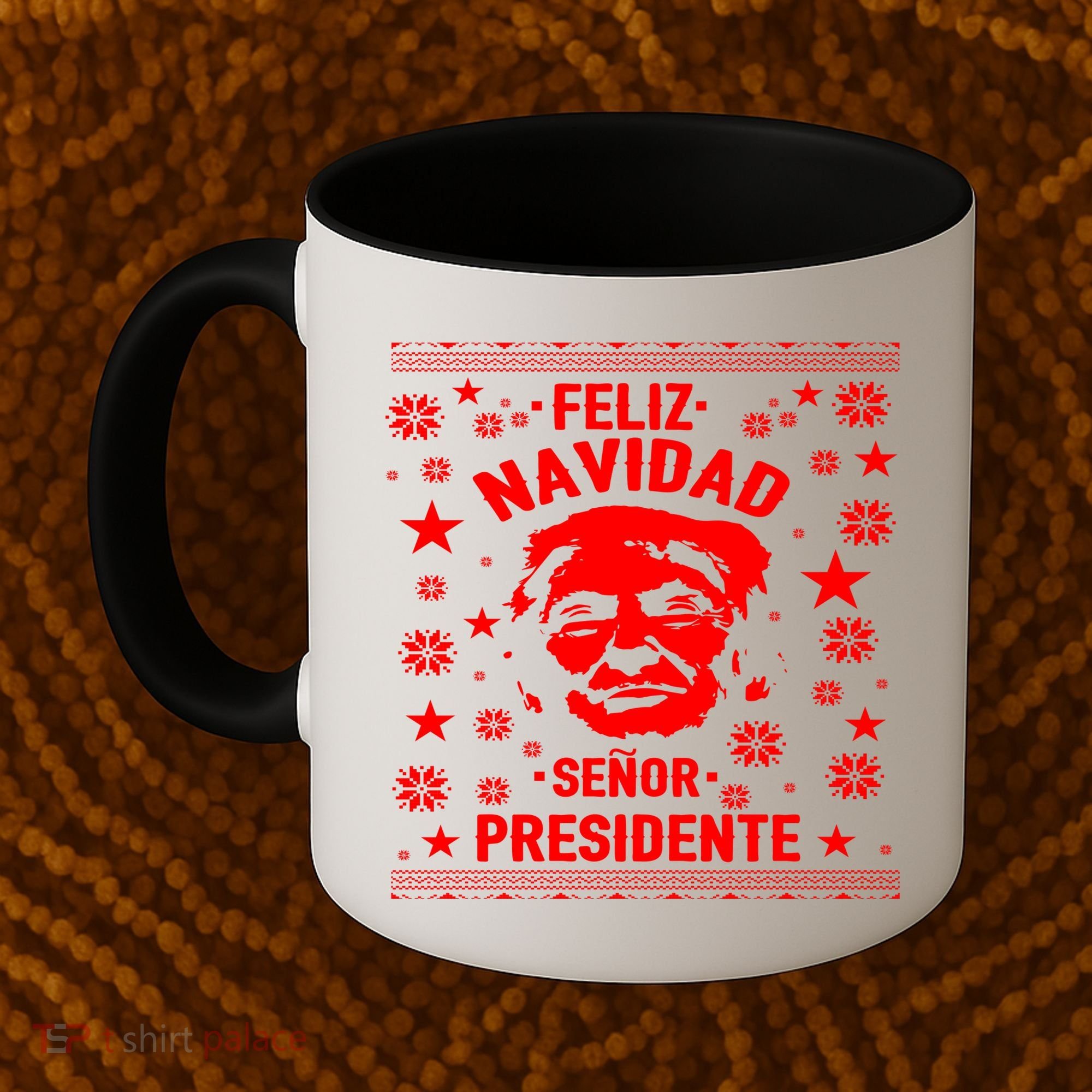 Feliz Navidad Senor President Donald Trump Coffee Mug