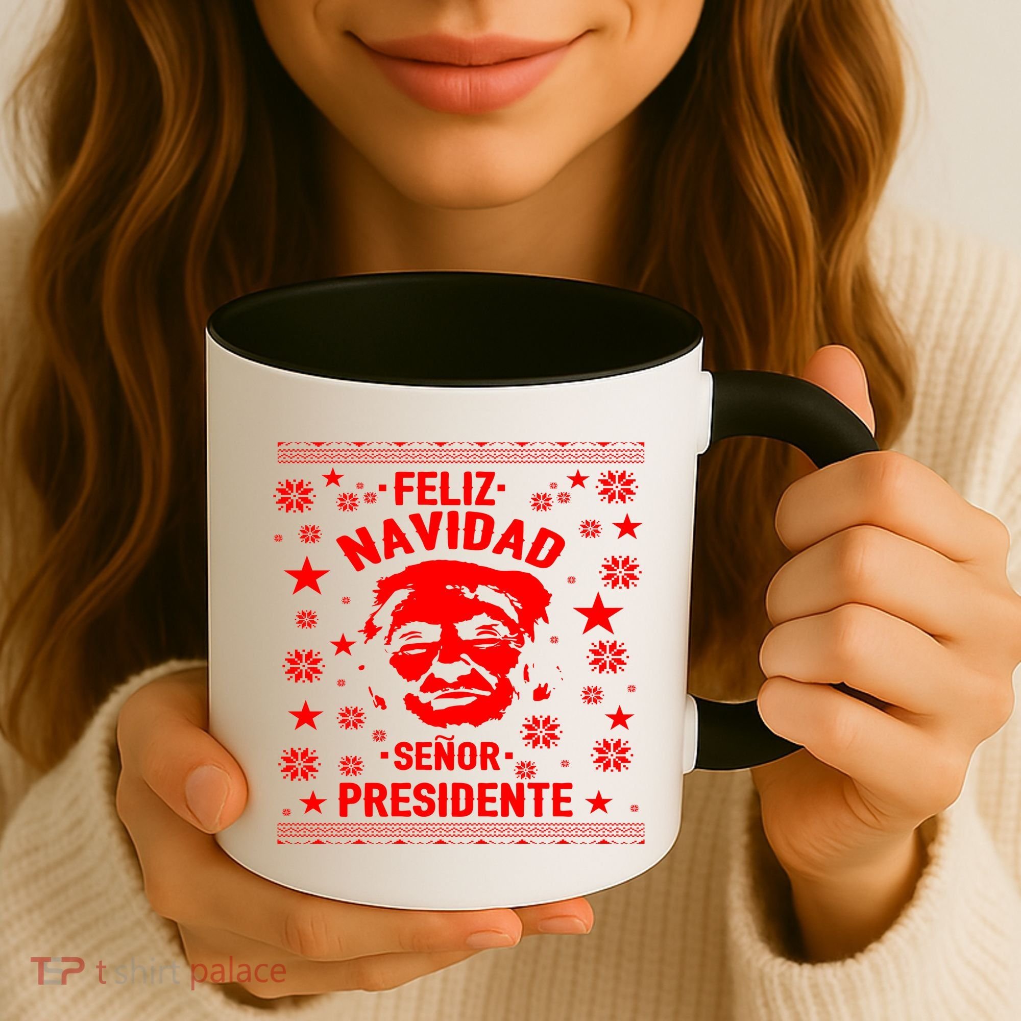 Feliz Navidad Senor President Donald Trump Coffee Mug