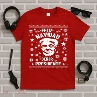 Feliz Navidad Senor President Donald Trump T-Shirt thumb 5