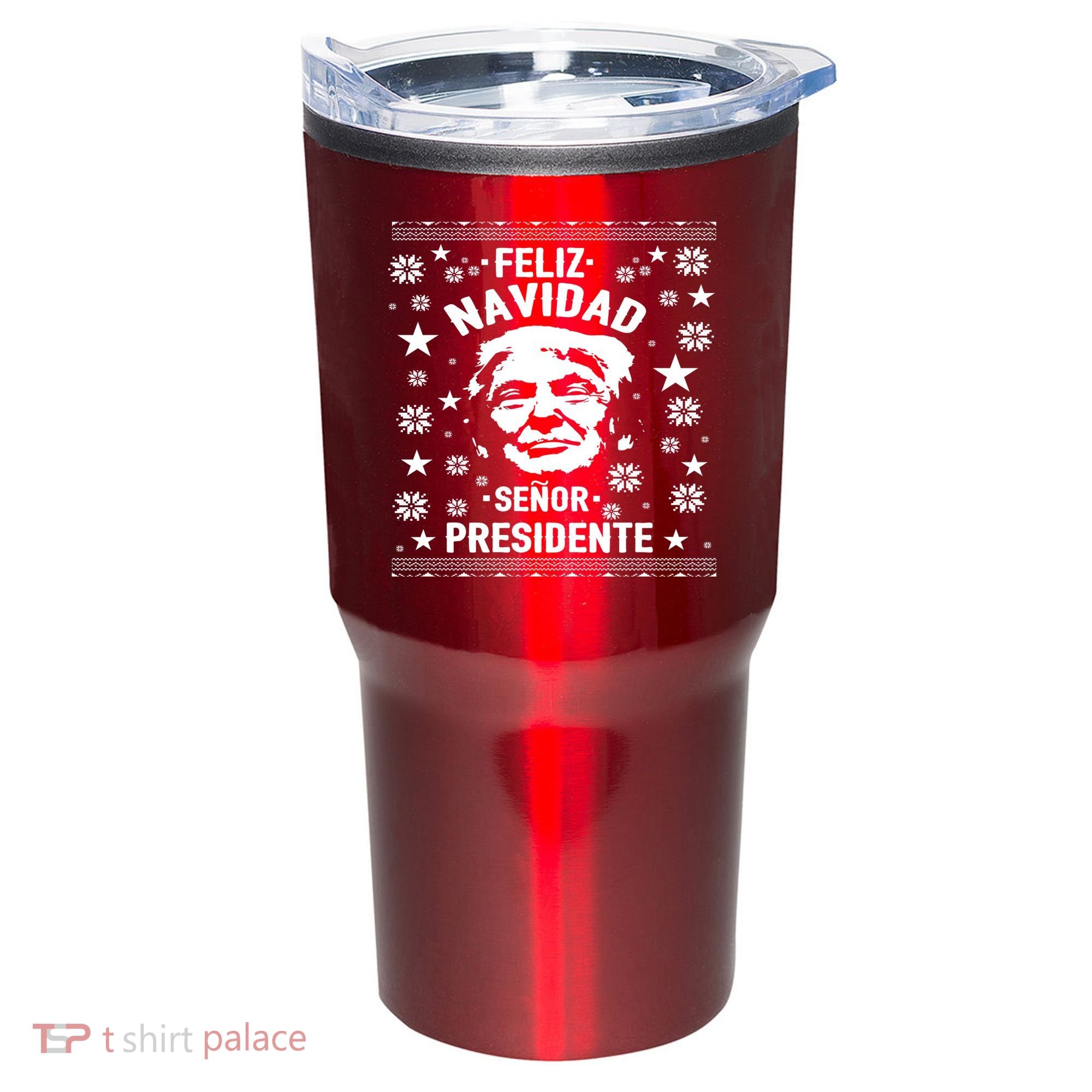 Feliz Navidad Senor President Donald Trump Tumbler