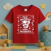 Feliz Navidad Senor President Donald Trump Toddler T-Shirt thumb 3
