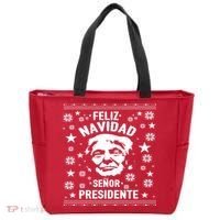 Feliz Navidad Senor President Donald Trump Tote Bag thumb 0